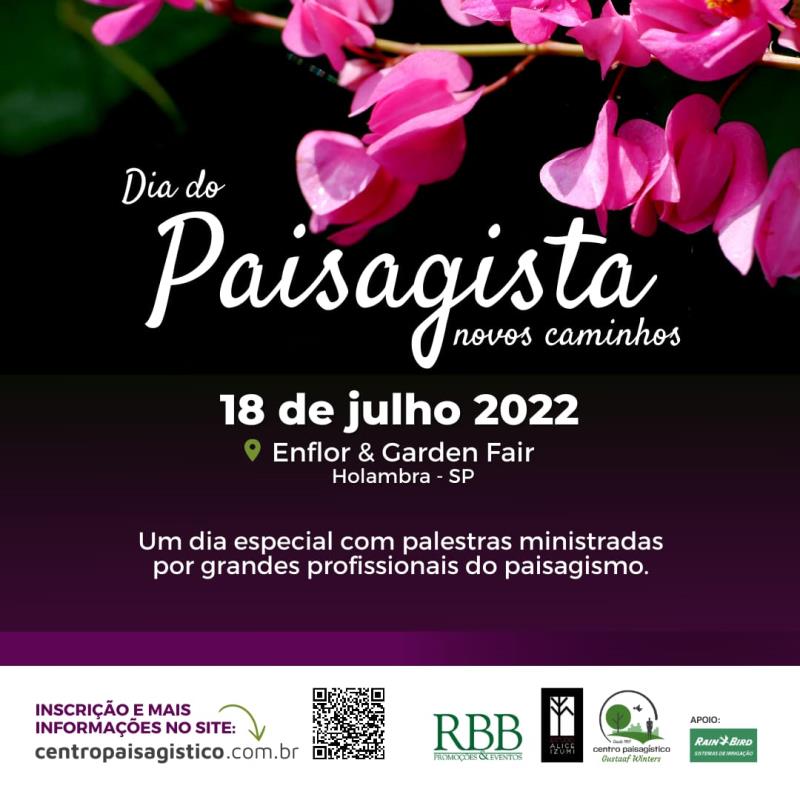 Dia del Paisajista: Nuevos Caminos 18/JULHO/2022