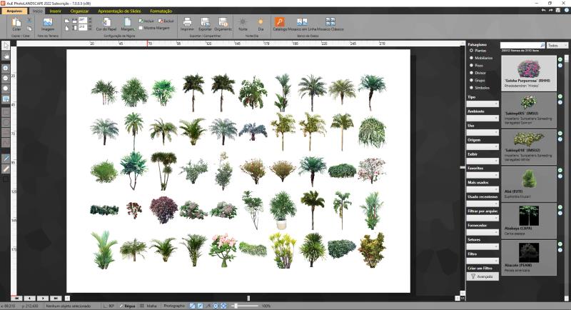  Colección de arbustos y palmeras disponible en Visual Plan y PhotoLAND