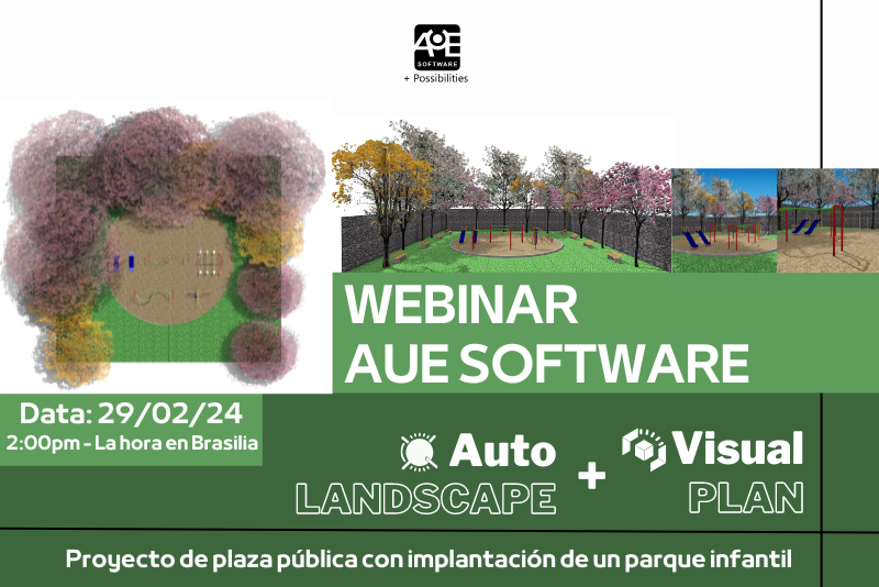  AutoLANDSCAPE + VisualPLAN Webinar Plaza Pública con Patio de Recreo