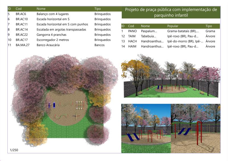  Plaza pública con parque infantil realizada por AutoLANDSCAPE y VisualPLAN