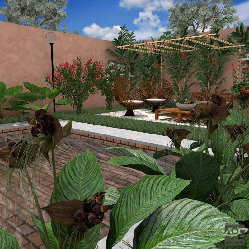 Imagen renderizada en VisualPLAN. Imagen renderizada en VisualPLAN.